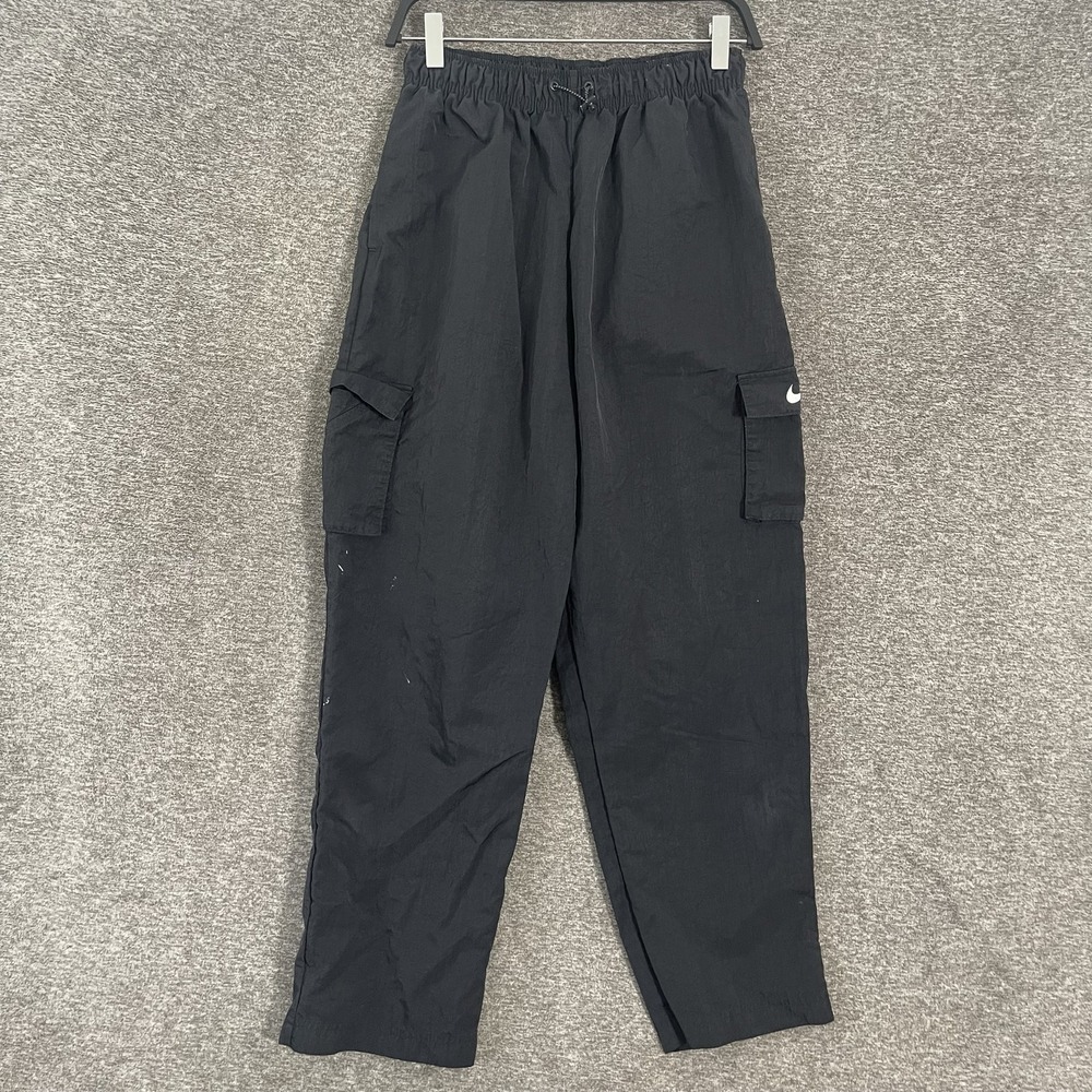 Nike Pants Women Small Black Woven Track Cargo Essential DO7209-010